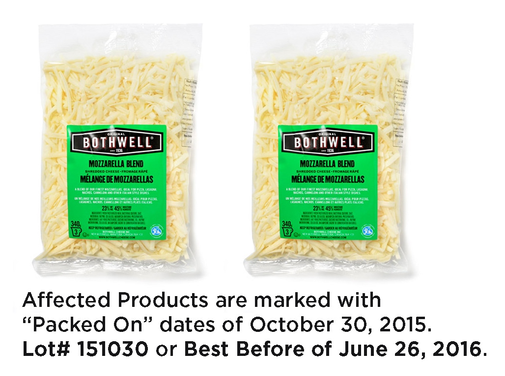 News Release Bothwell Cheese Recalls Shredded Cheese Products